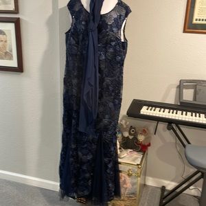 Navy evening gown